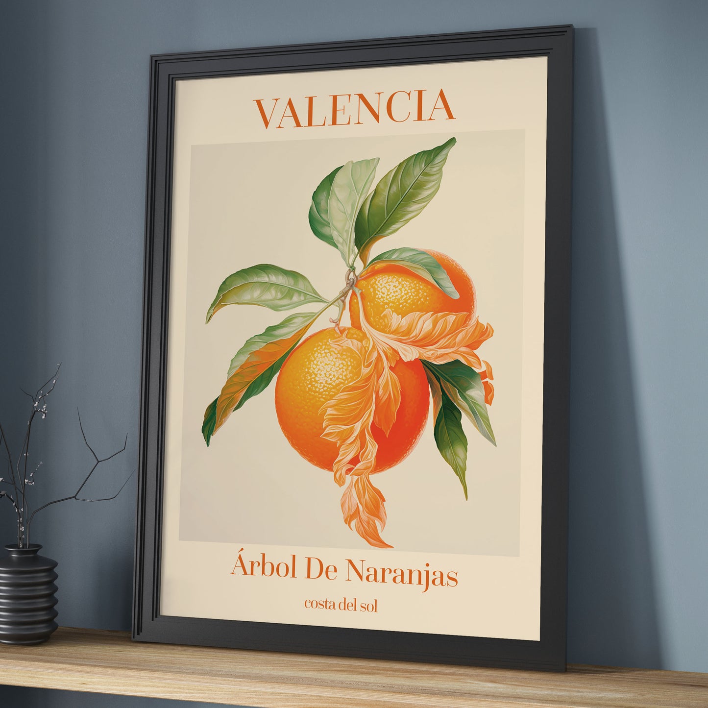 Valencia Art Print, Oranges Wall Art, Home Decor Print
