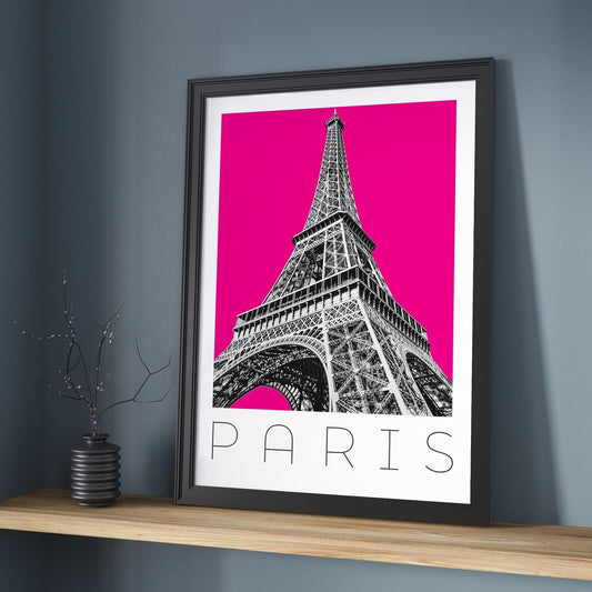 Paris Art Print, Eiffel Tower Pop Art Print, Wall Art, Check out our Poster Shop