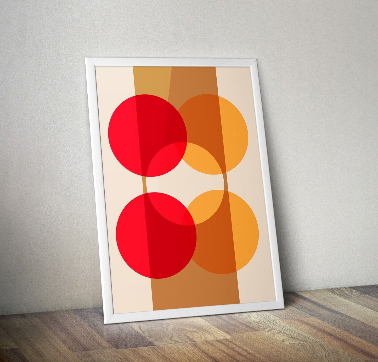 1970's inspired Art Print, Shapes Print, Wall Art, Retro Wall Art, Abstract Art