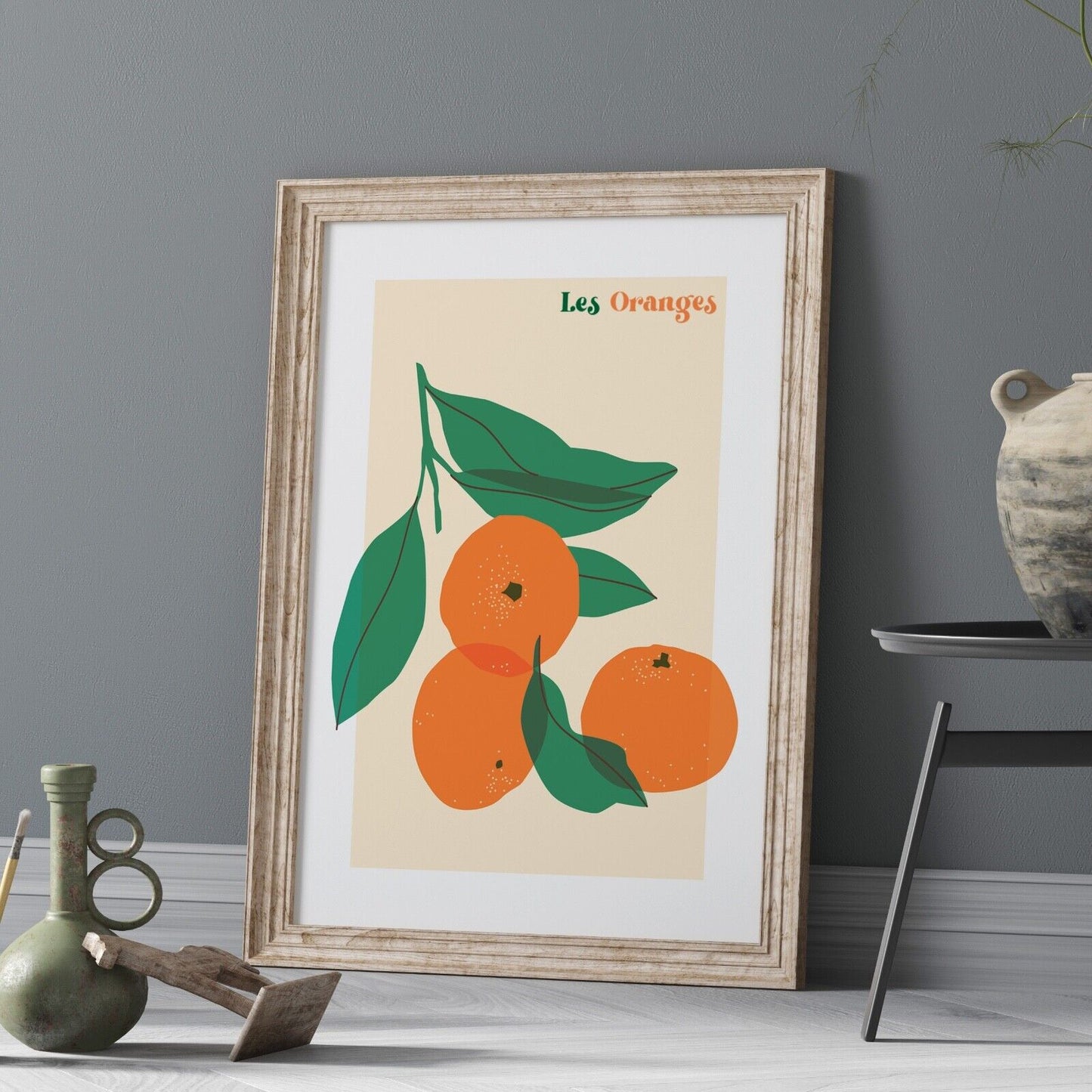 Orange Fruit Art Print, Kitchen Artwork, Kitchen Wall Art, Fruit Print