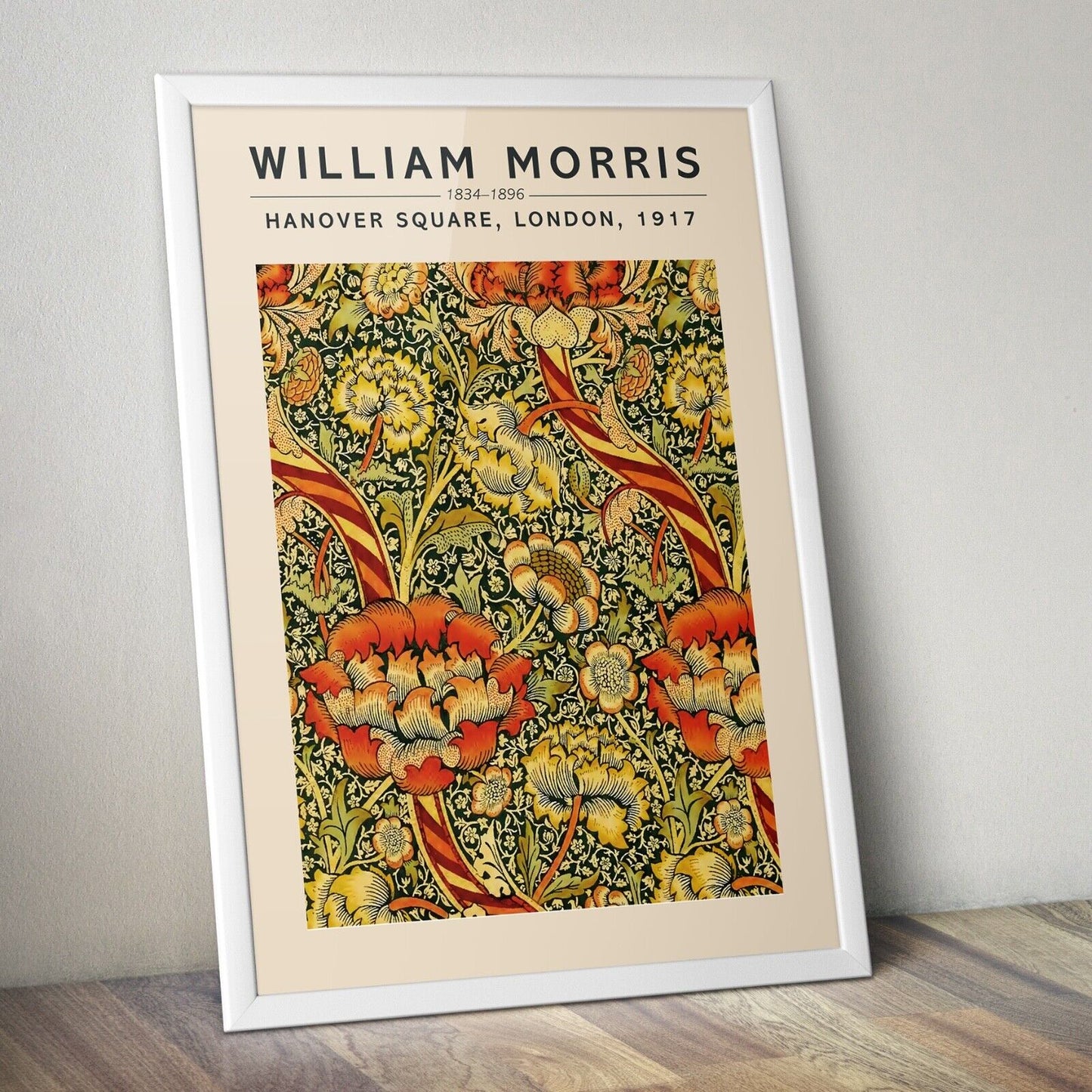 William Morris Fine Art Print, William Morris Exhibition Poster, Art Poster