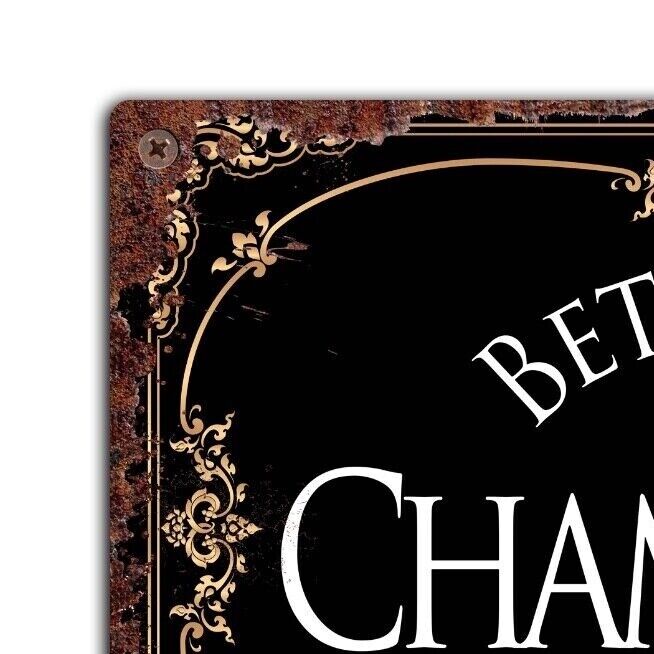 PERSONALISED Champagne Lounge Name Plaque, Tin Plaque, Tin Sign, Door Sign