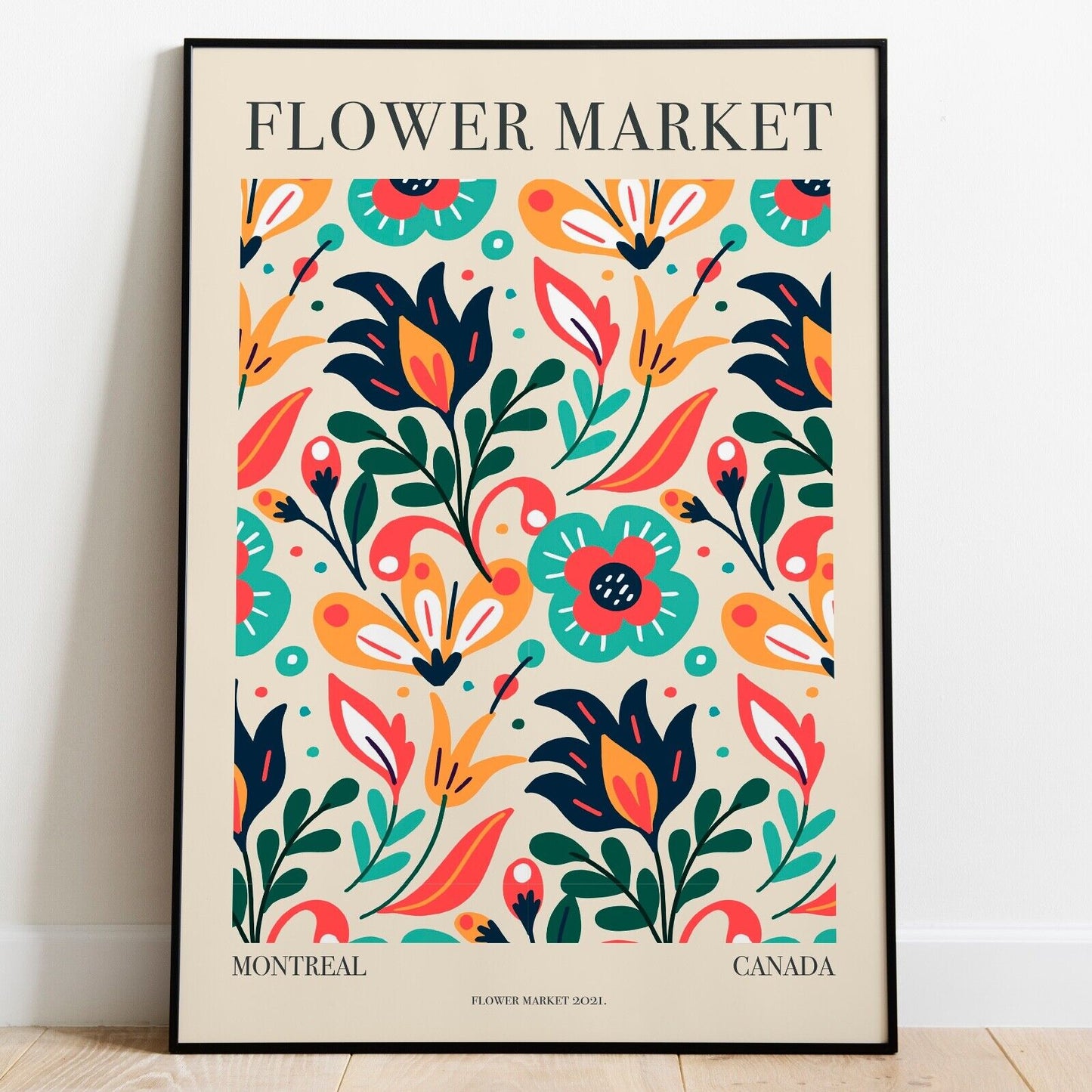 Montreal Flower Market Print, Wall Art, Home Decor, Florist Print