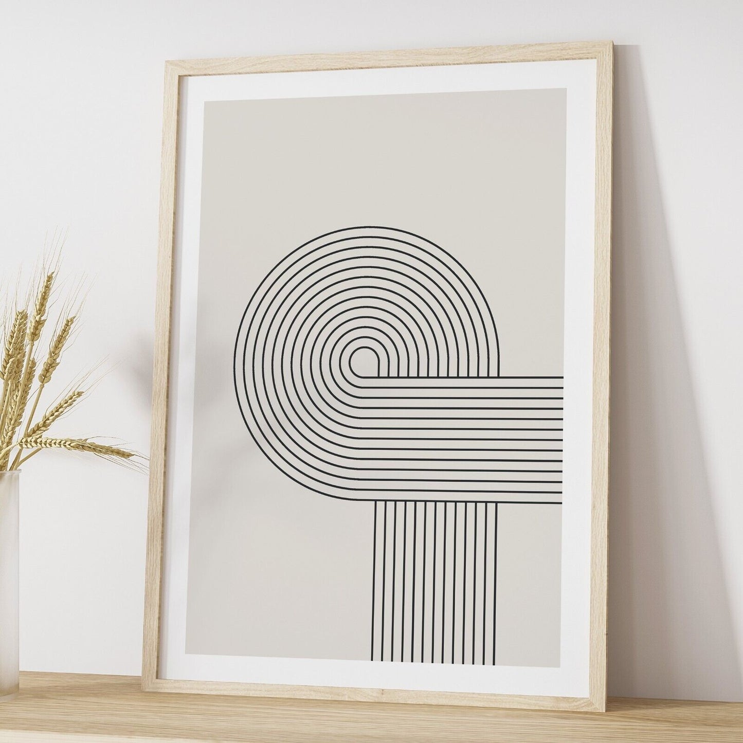 Set of 3 Minimal Shapes Wall Art, Abstract Wall Prints, Home Decor