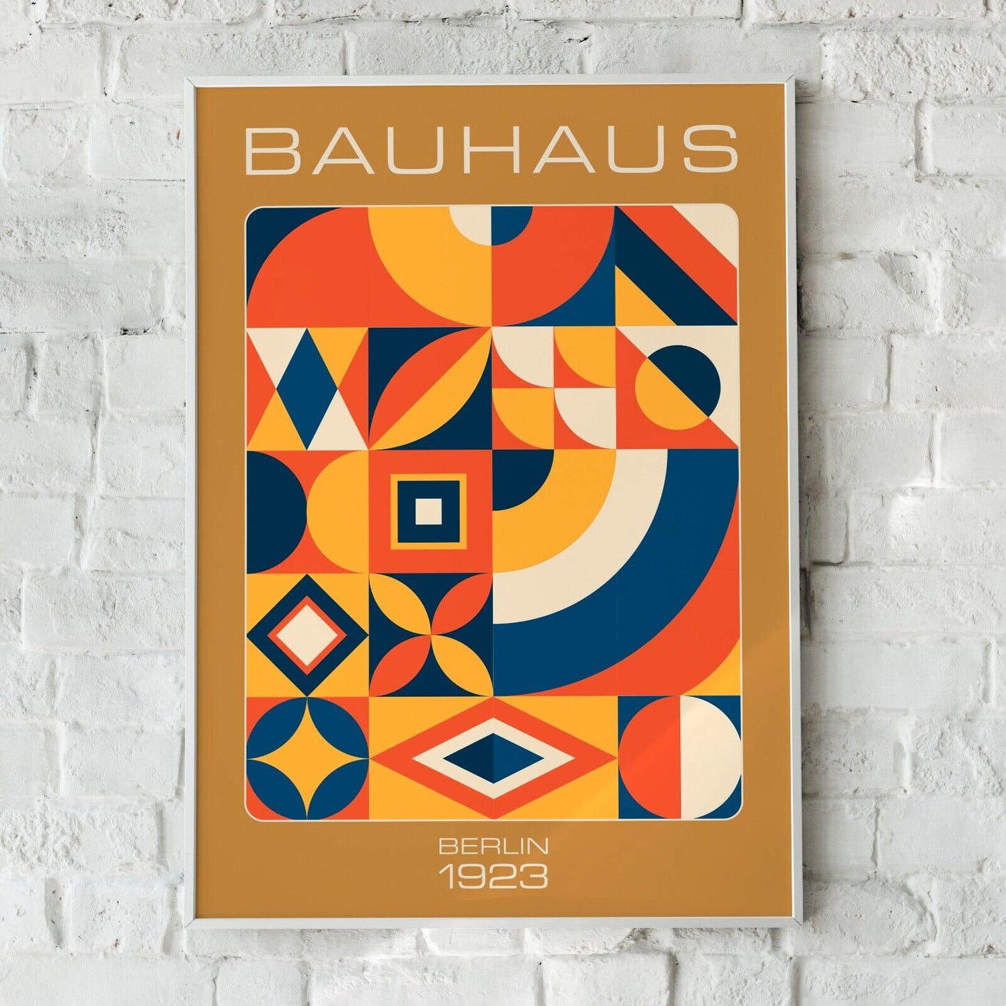 Bauhaus Inspired Art Print, Berlin Print, Retro Print, Geometric Shapes Artwork