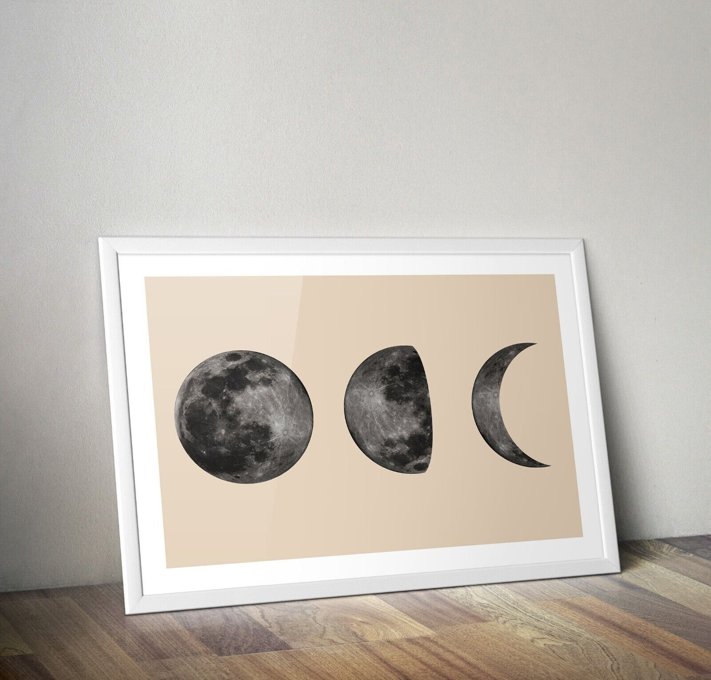 Luna Stampa, 3 Lune Stampa, Muro Arte, Planet Poster, Luna Poster