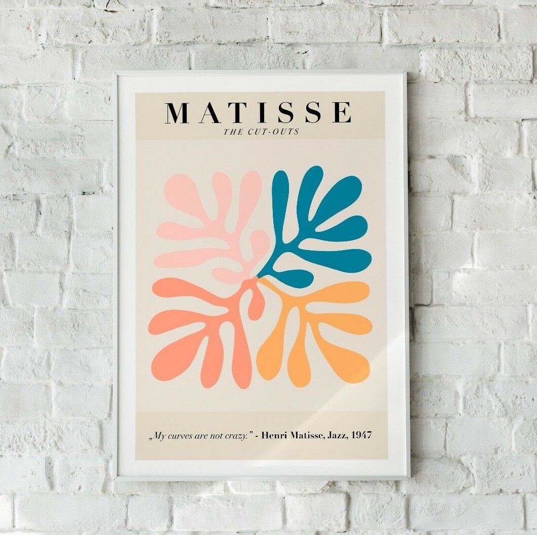 Matisse Exhibition Poster, Matisse Art Print, Wall Art, Vintage Art Print