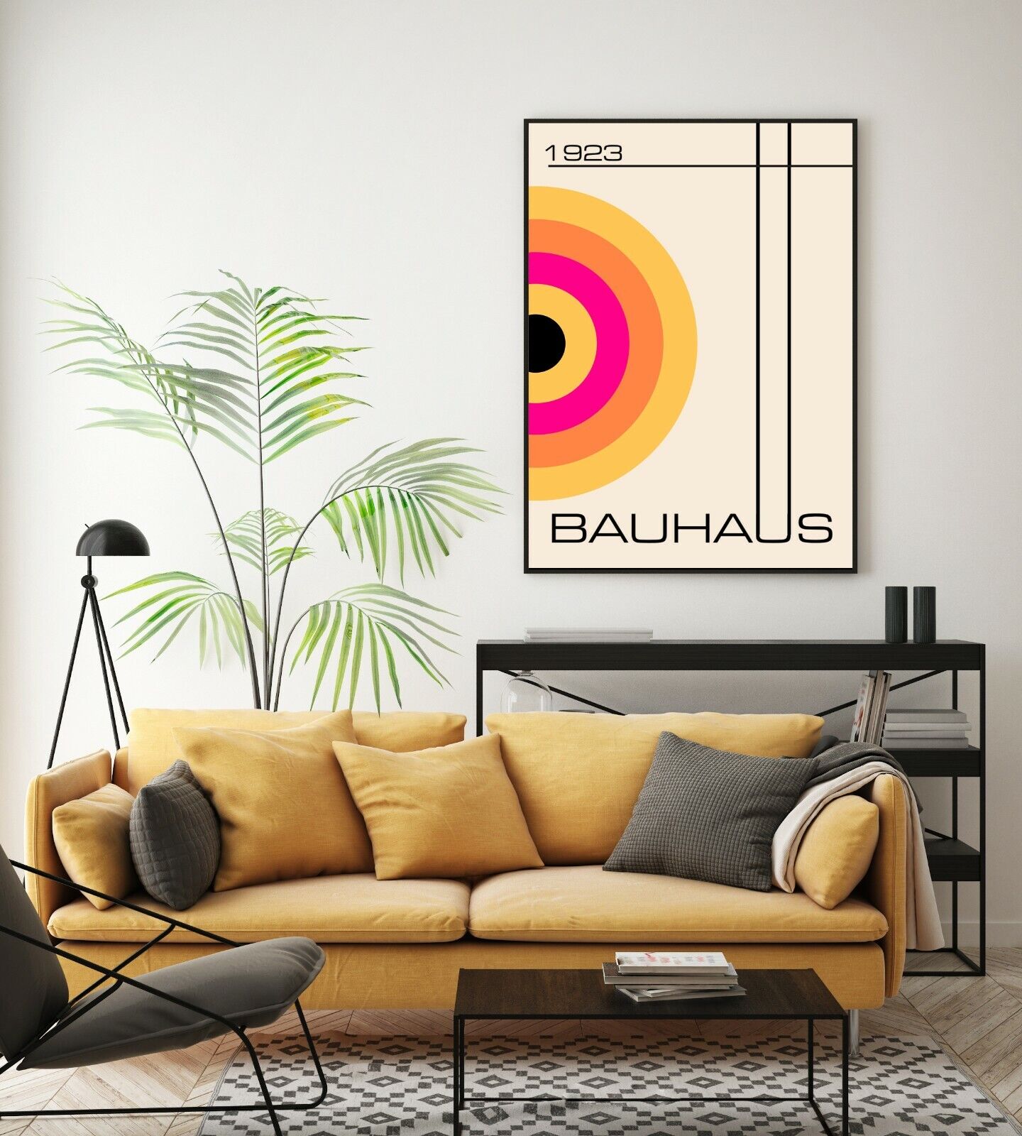 Bauhaus Inspired Art Print, Shapes Art, Wall Art, Abstract Art, Contemporary Art