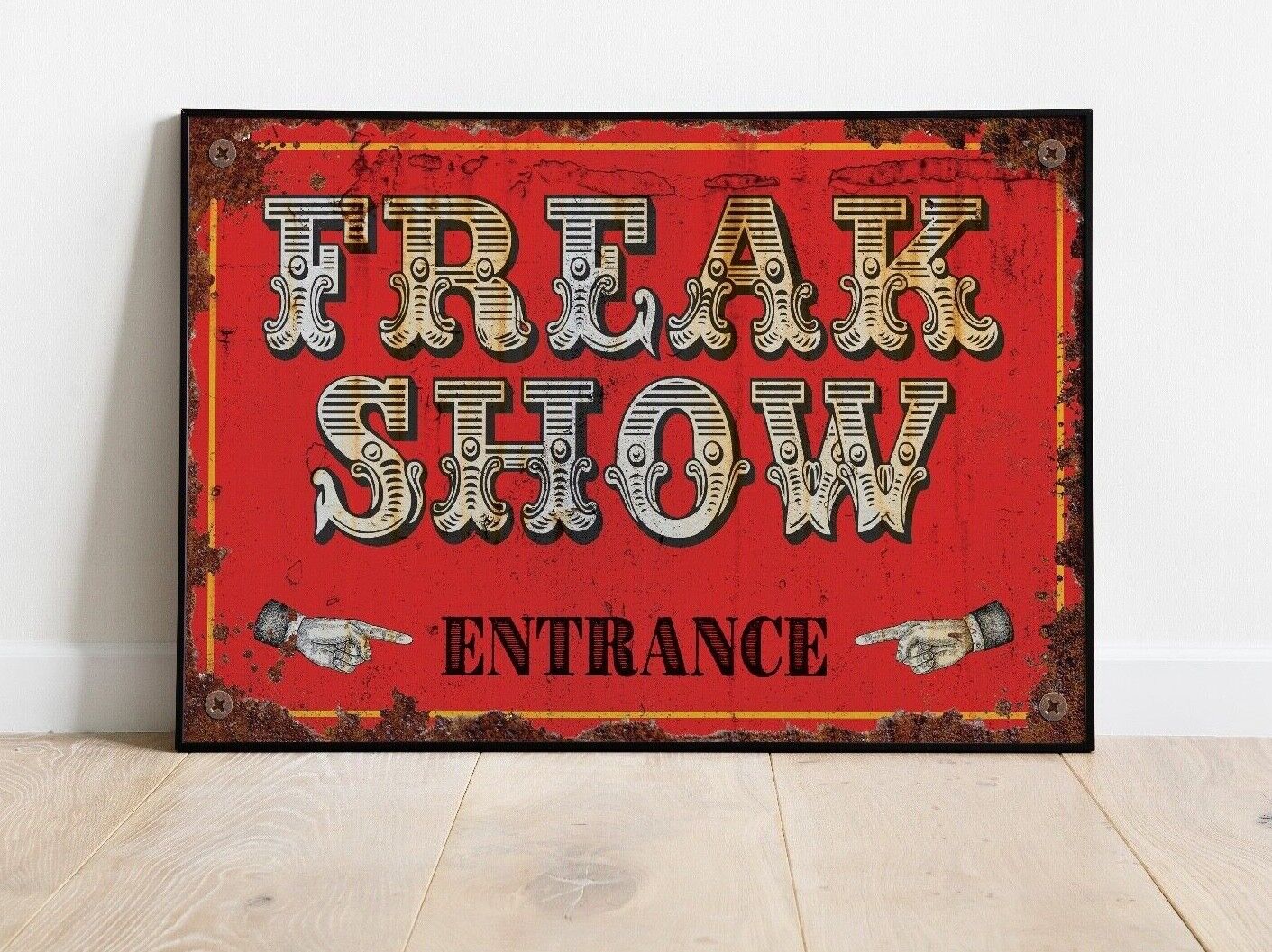 Freak Show Stampa, Vintage Effetto Poster, Muro Arte, Luna Park