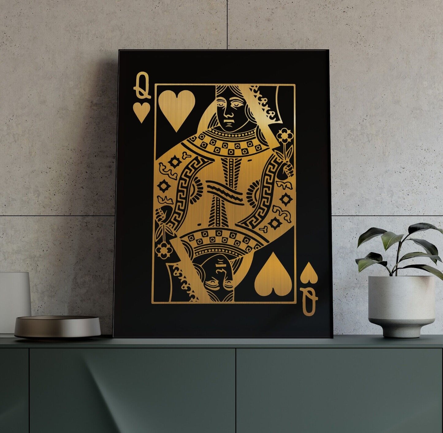 Queen Of Hearts Art Print. Playing cards Art, Queen of Hearts Poster