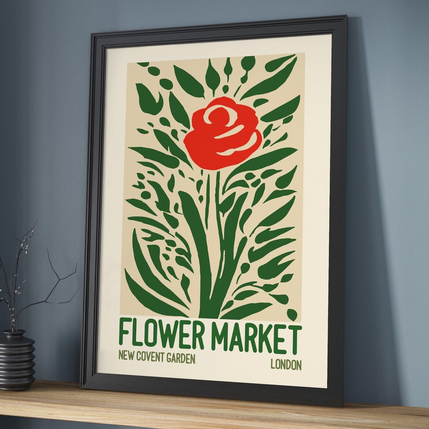 Flower Market Art Print, Covent Garden Art Print, London Flower Print