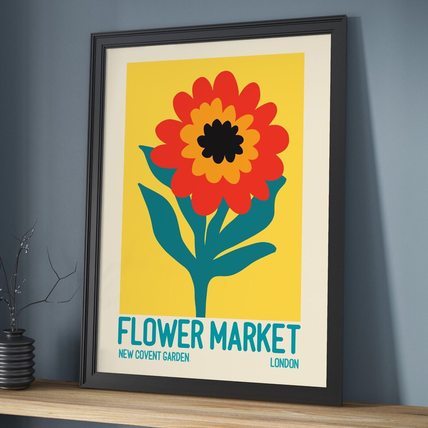 Flower Market Art Print, Covent Garden Art Print, London Flower Print