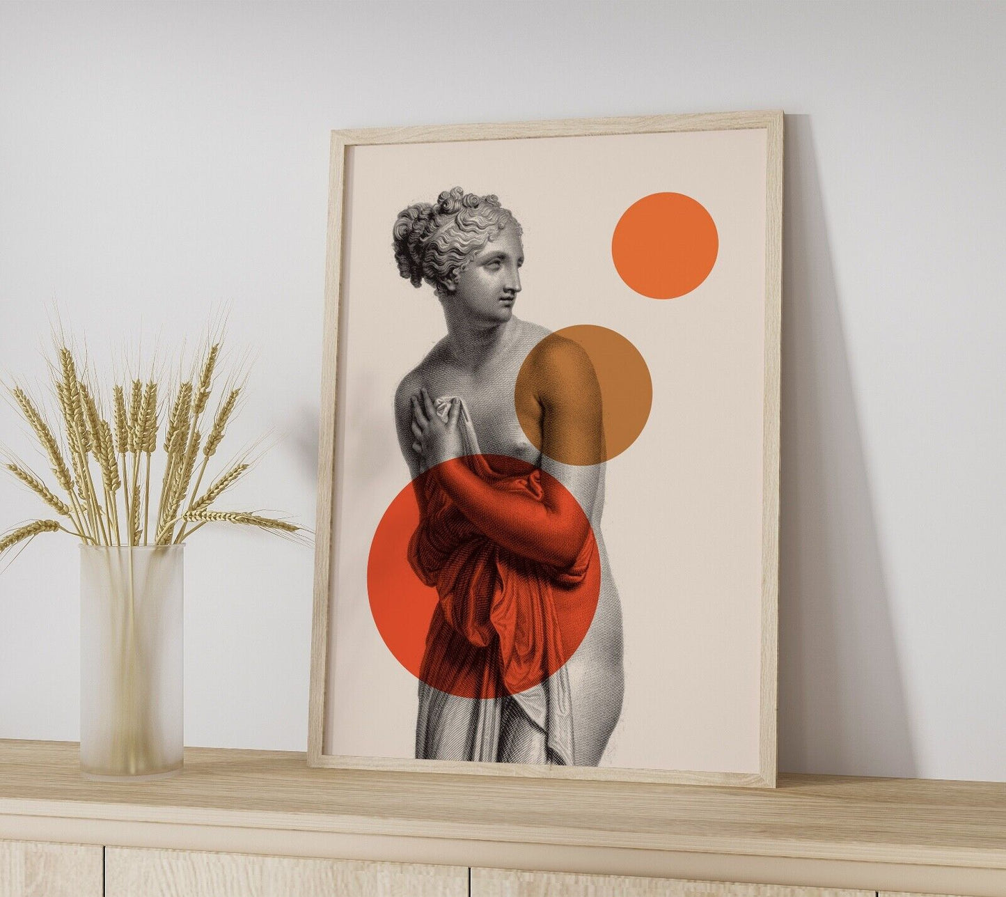 Venus de Milo Wall Art Print, Vintage Engraving of Venus de Milo Modernised Art