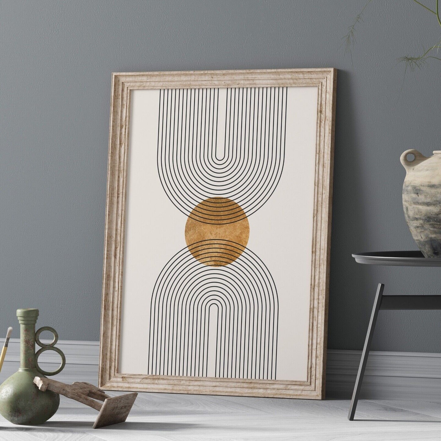 Minimal Shapes Wall Art Print, Boho Art Print, Wall Art, Home Decor