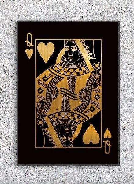 Queen Of Hearts Art Print. Playing cards Art, Queen of Hearts Poster