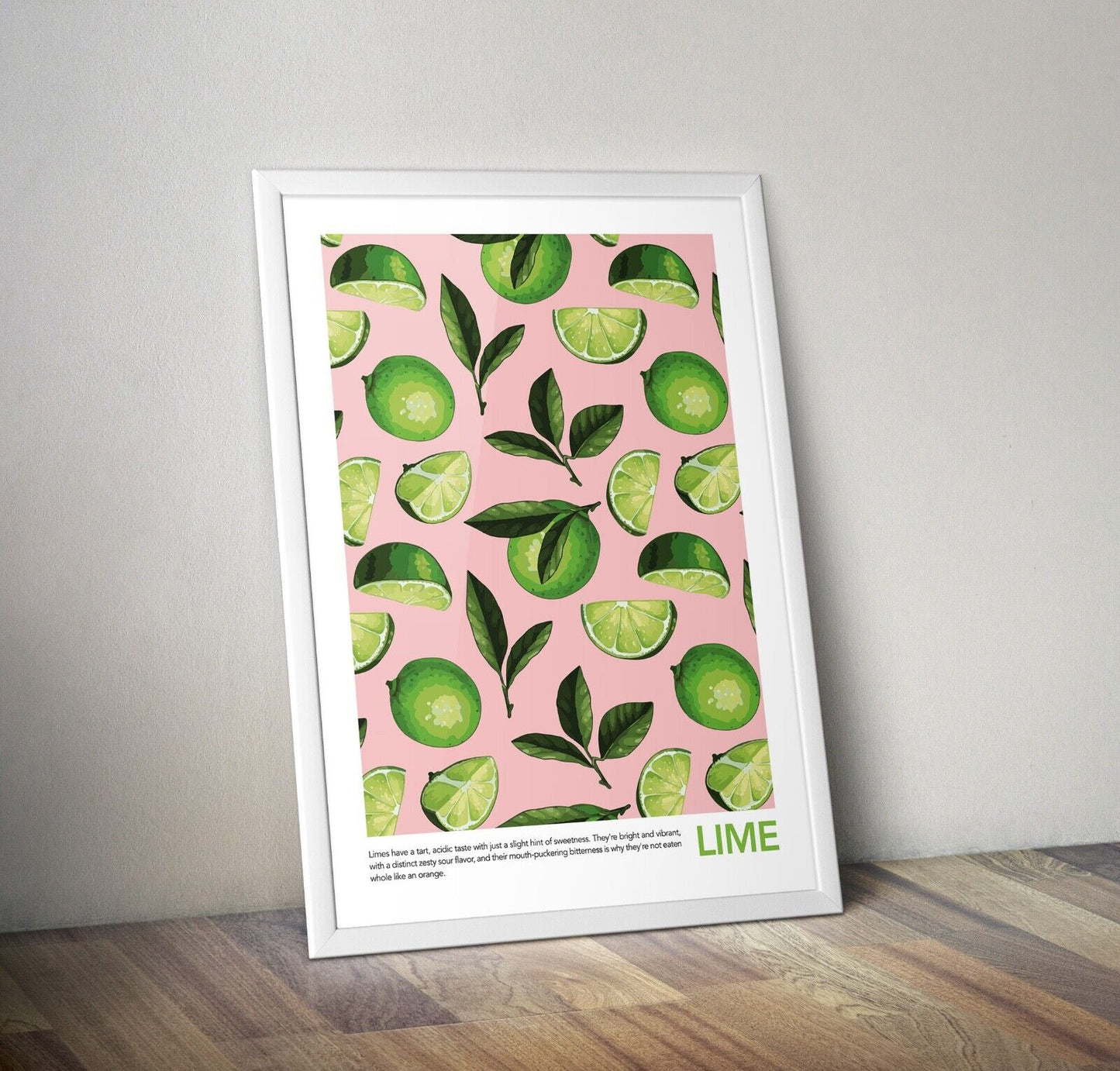 Limes Print, Fruit Print, Fruit Wall Art, Home Decor, Lime Fruit Art