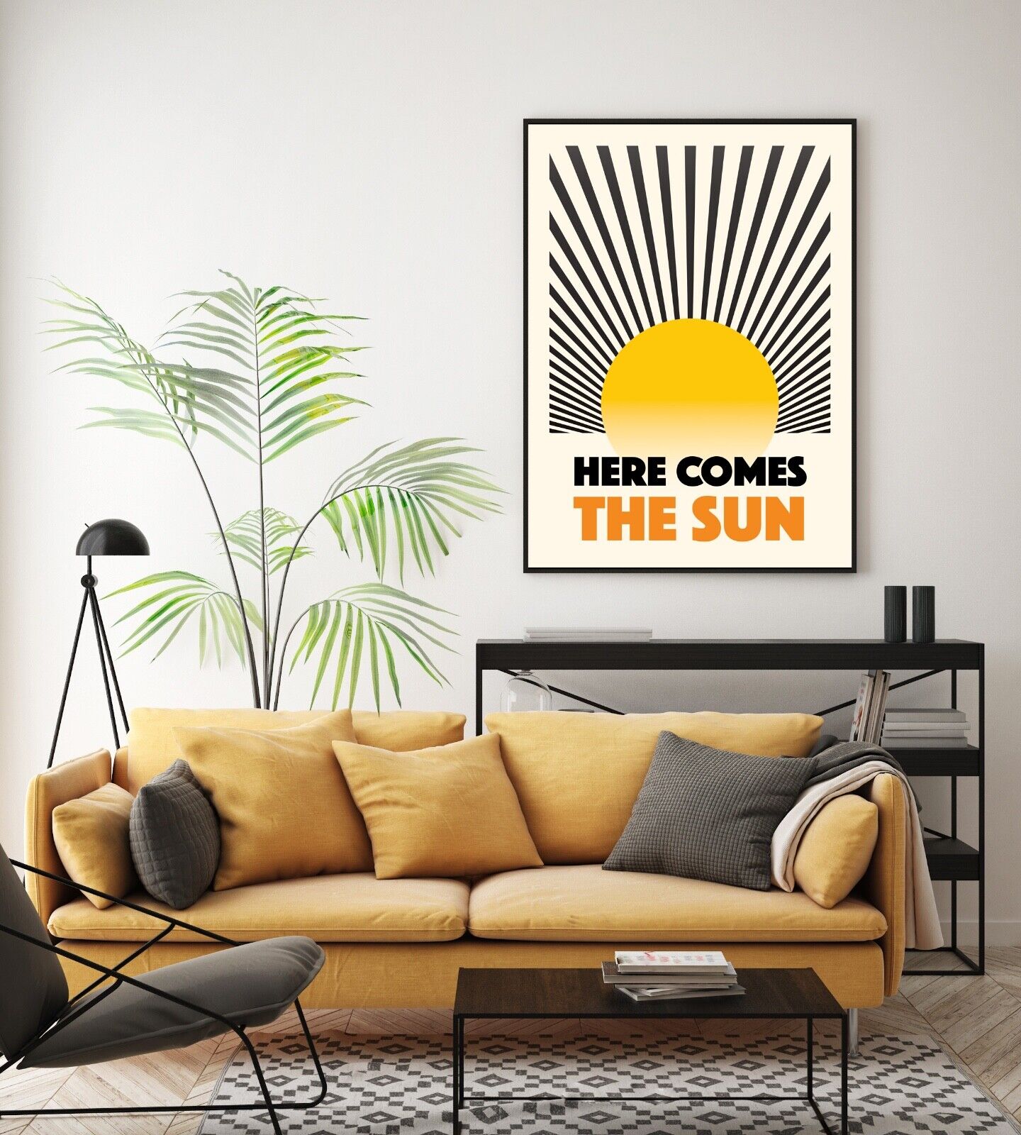 Here comes the Sun Art Print, Beatles Poster, Wall Art, Home Decor