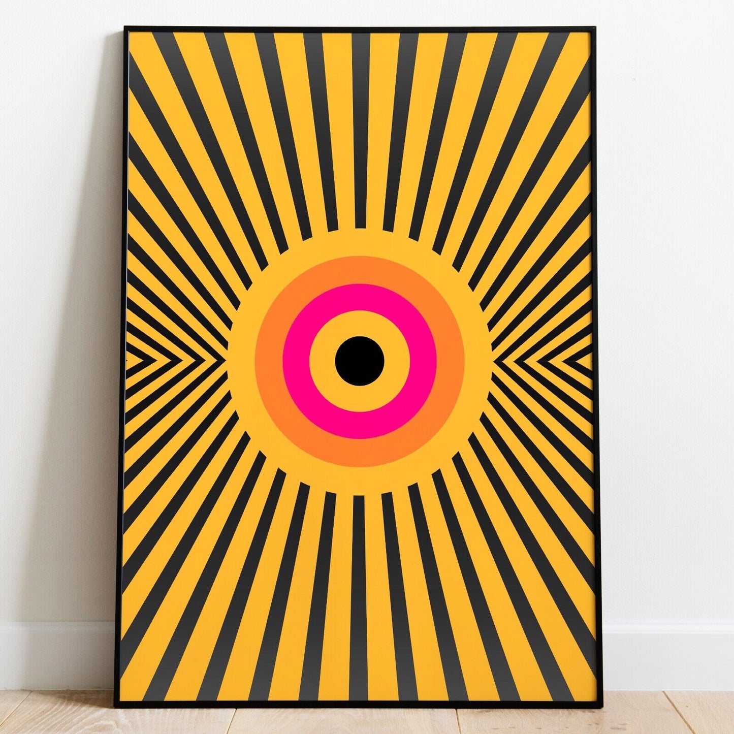 Retro Shapes Art Print, Bauhaus inspired Print, Wall Art