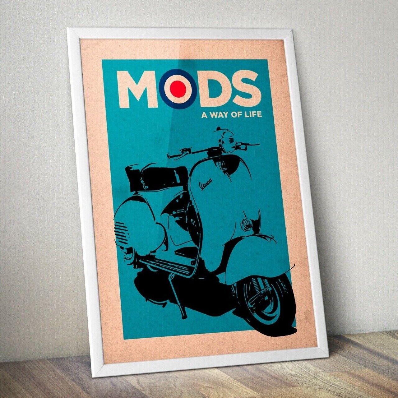 Mod Poster, 1970's inspired Mod Poster, Gift for Him, Wall Art, Home Decor