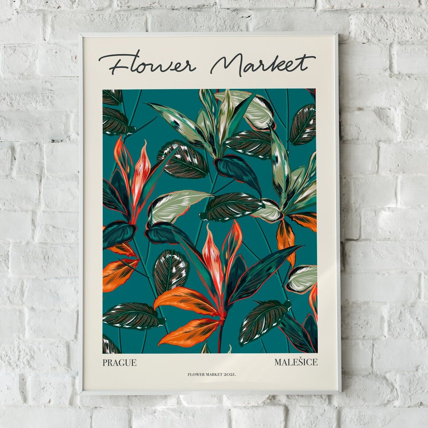 Prague Flower Market Print, Flower Art Print, Wall Art, Home Decor, Flower Shop