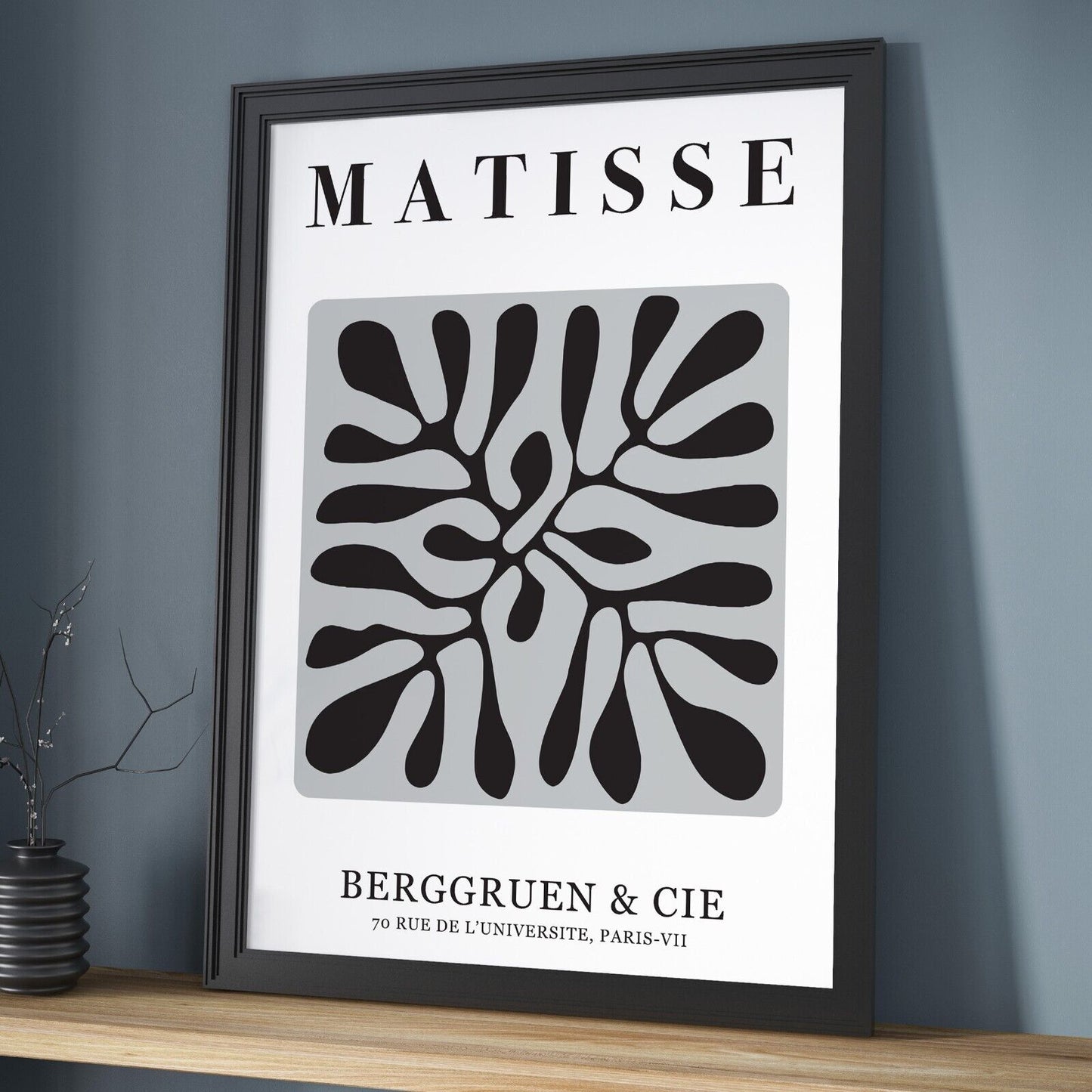 Set of 3 Matisse Black and White Art Prints,  Gallery Wall Art Set, Feature Wall