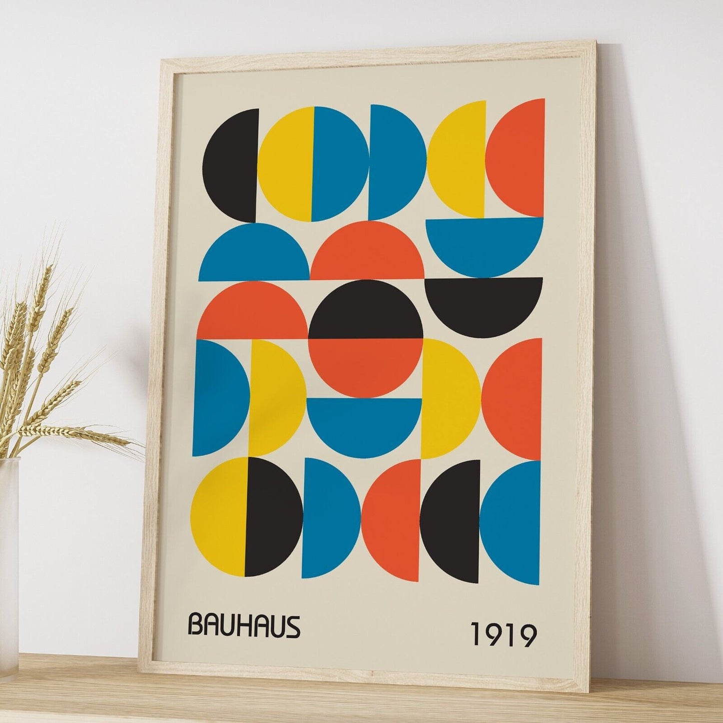 Bauhaus Inspired Art Print, Berlin Print, Retro Print, Geometric Shapes Artwork