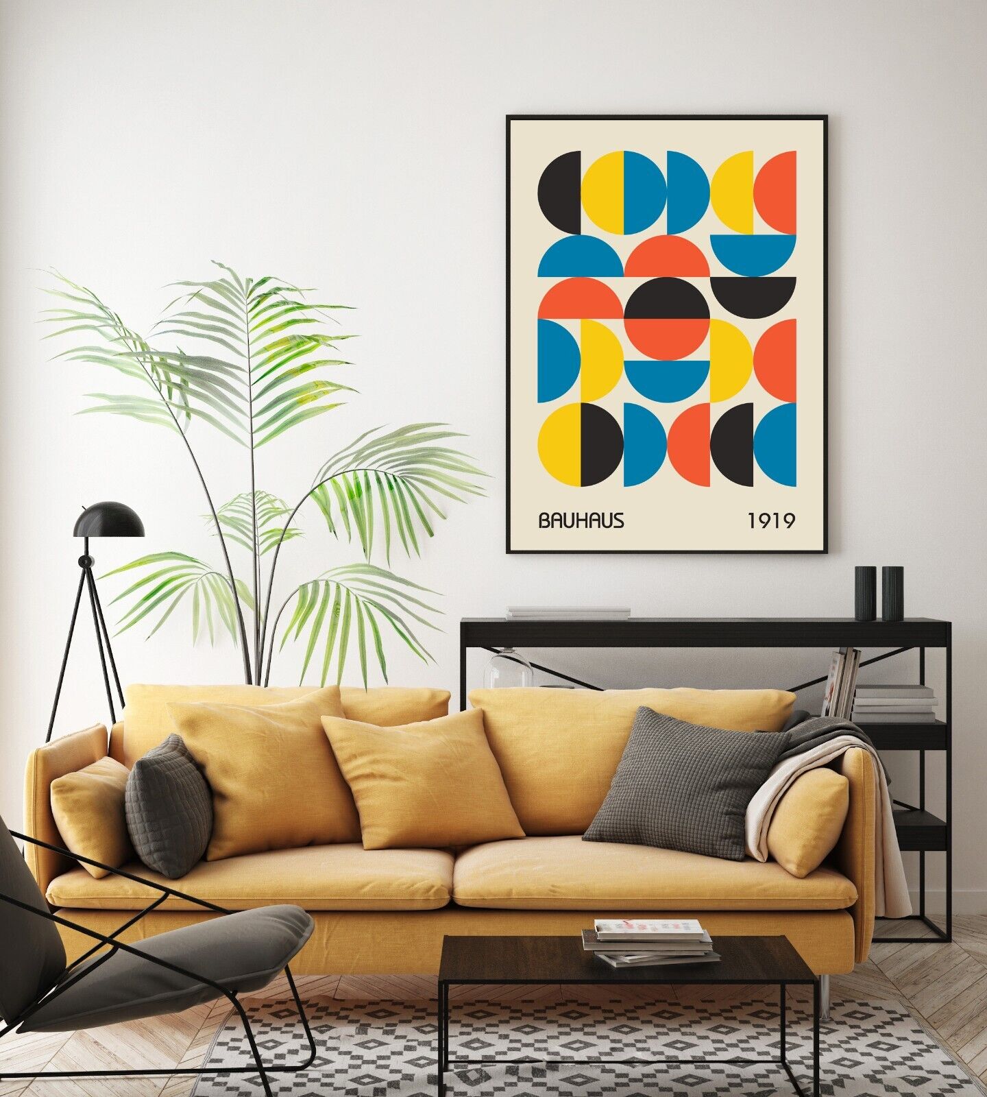 Bauhaus Inspired Art Print, Berlin Print, Retro Print, Geometric Shapes Artwork