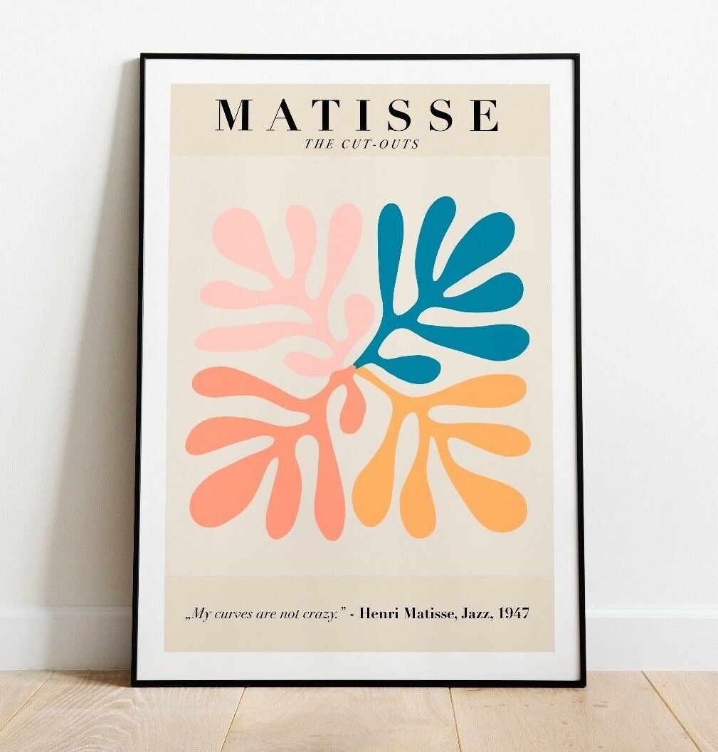 Matisse Exhibition Poster, Matisse Art Print, Wall Art, Vintage Art Print