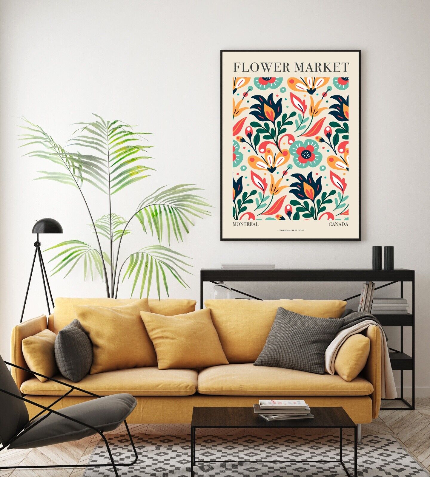 Montreal Flower Market Print, Wall Art, Home Decor, Florist Print