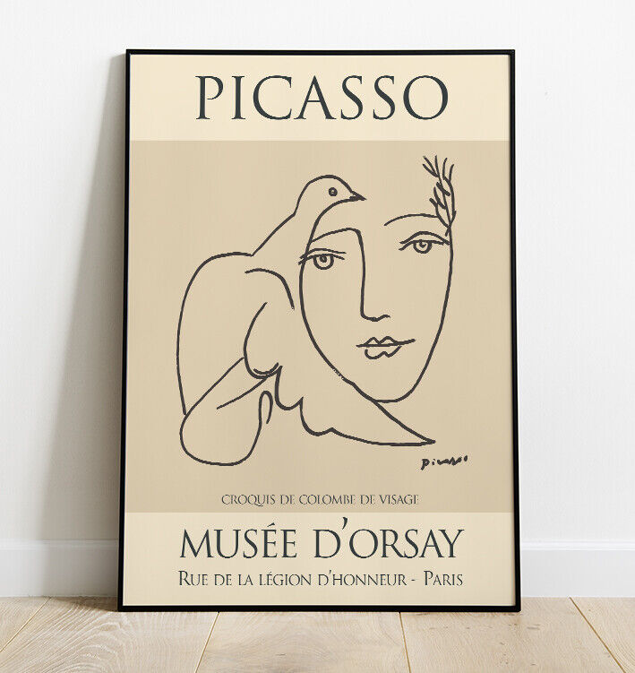 Picasso Wall Art Print, Pablo Picasso Wall Art, Art Exhibition Poster