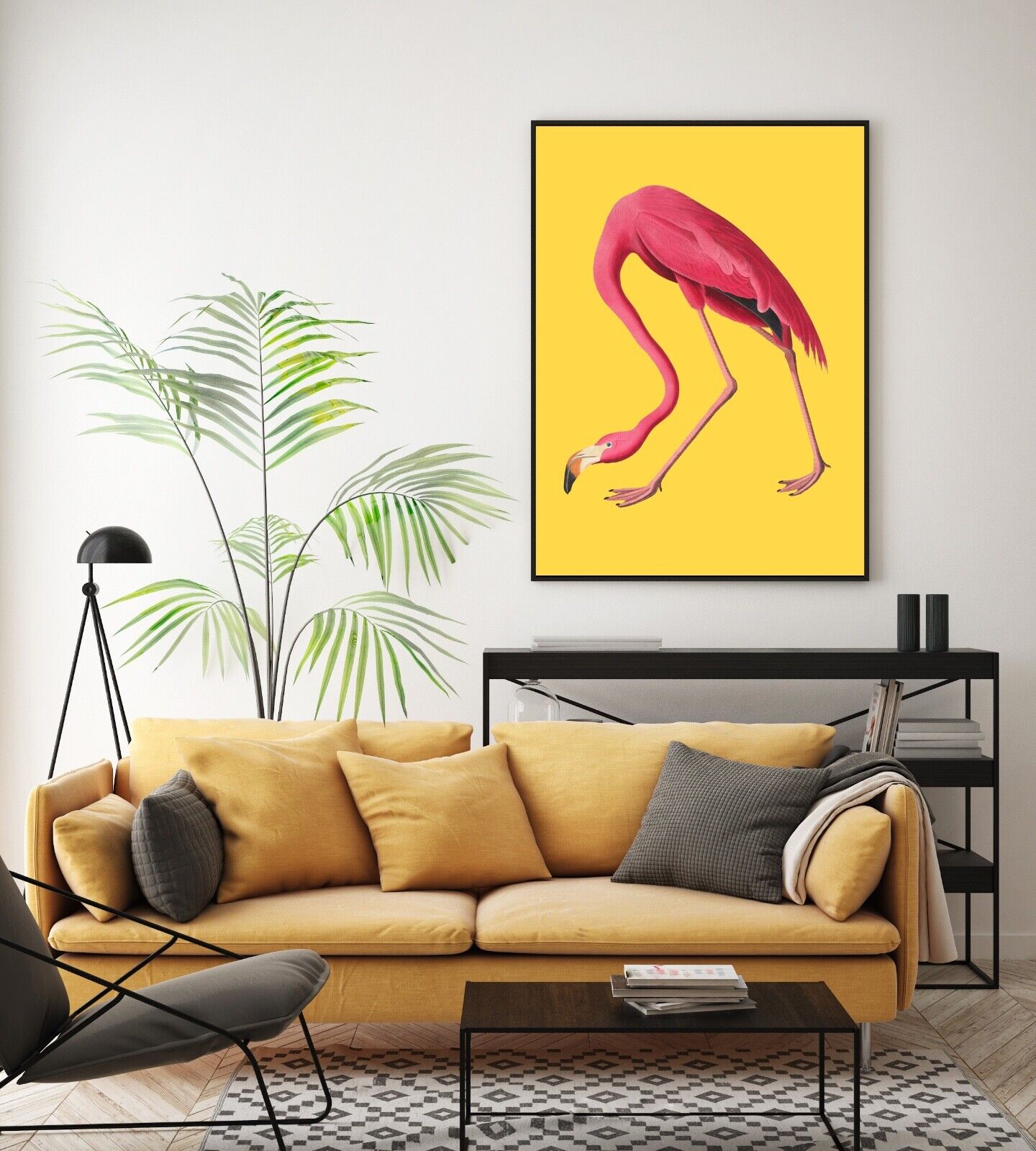 Vintage Flamingo Print, Flamingo Art, Flamingo Art, Flamingo Poster