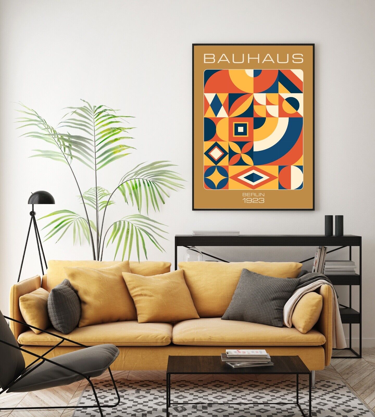 Bauhaus Inspired Art Print, Berlin Print, Retro Print, Geometric Shapes Artwork