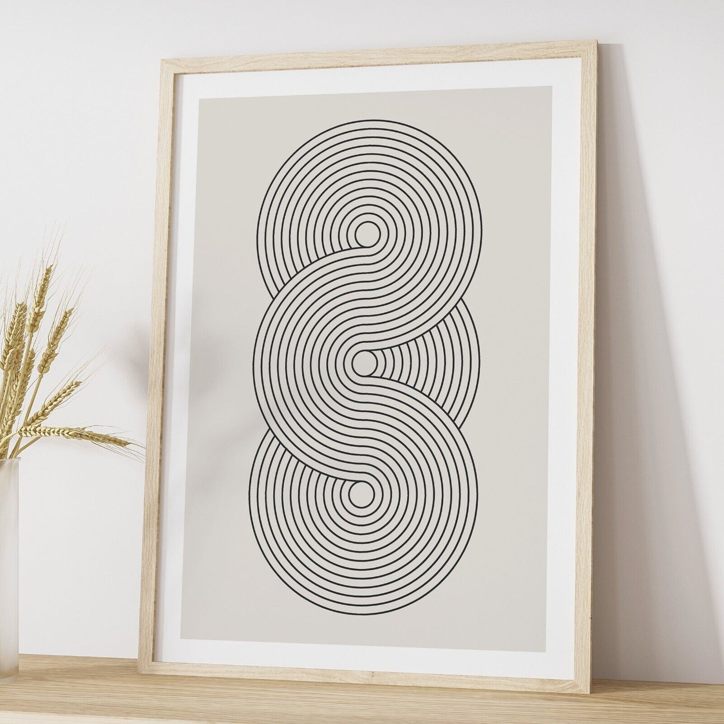 Set of 3 Minimal Shapes Wall Art, Abstract Wall Prints, Home Decor