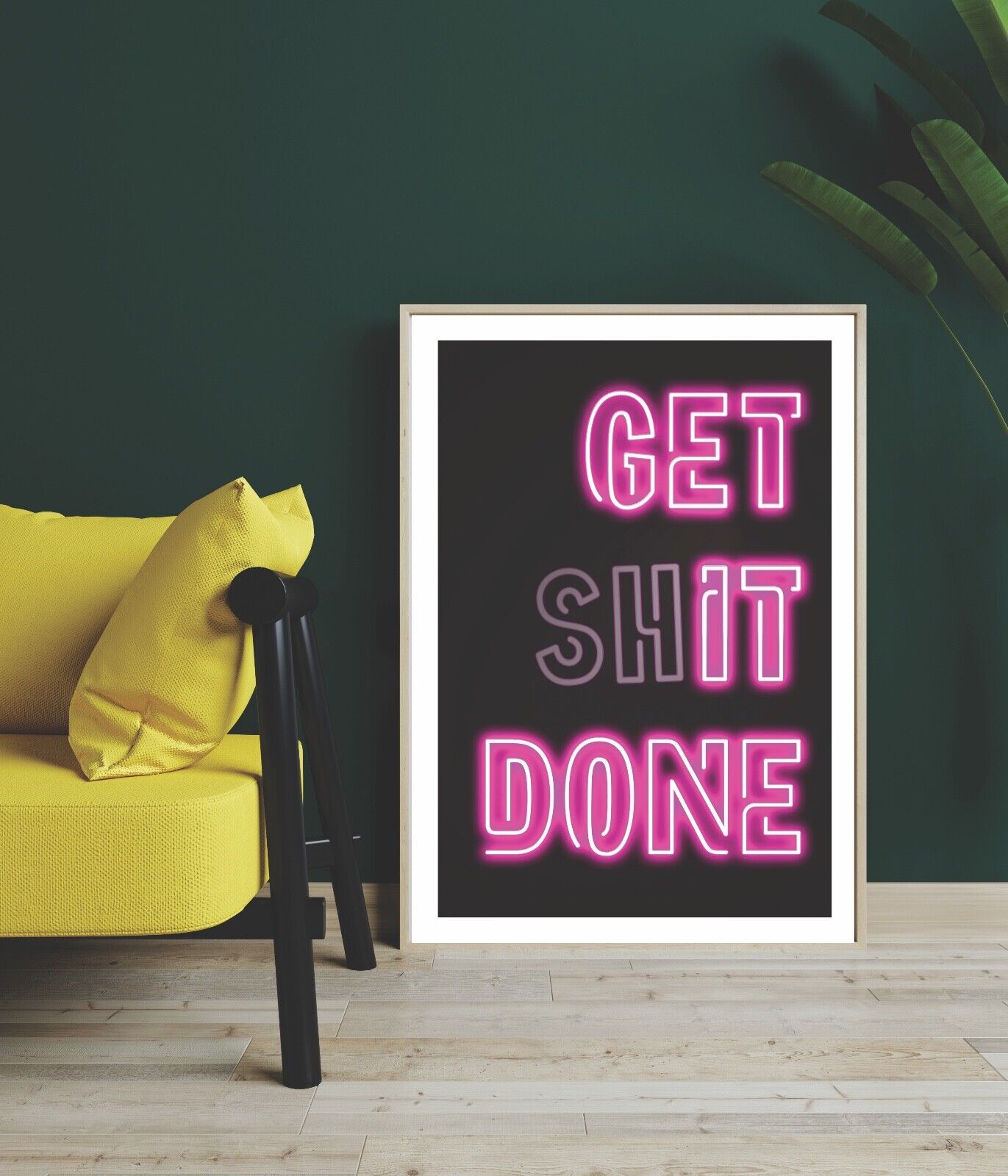 Neon Effect Print, Art Print, Wall Art, Motivational Print, Home Decor