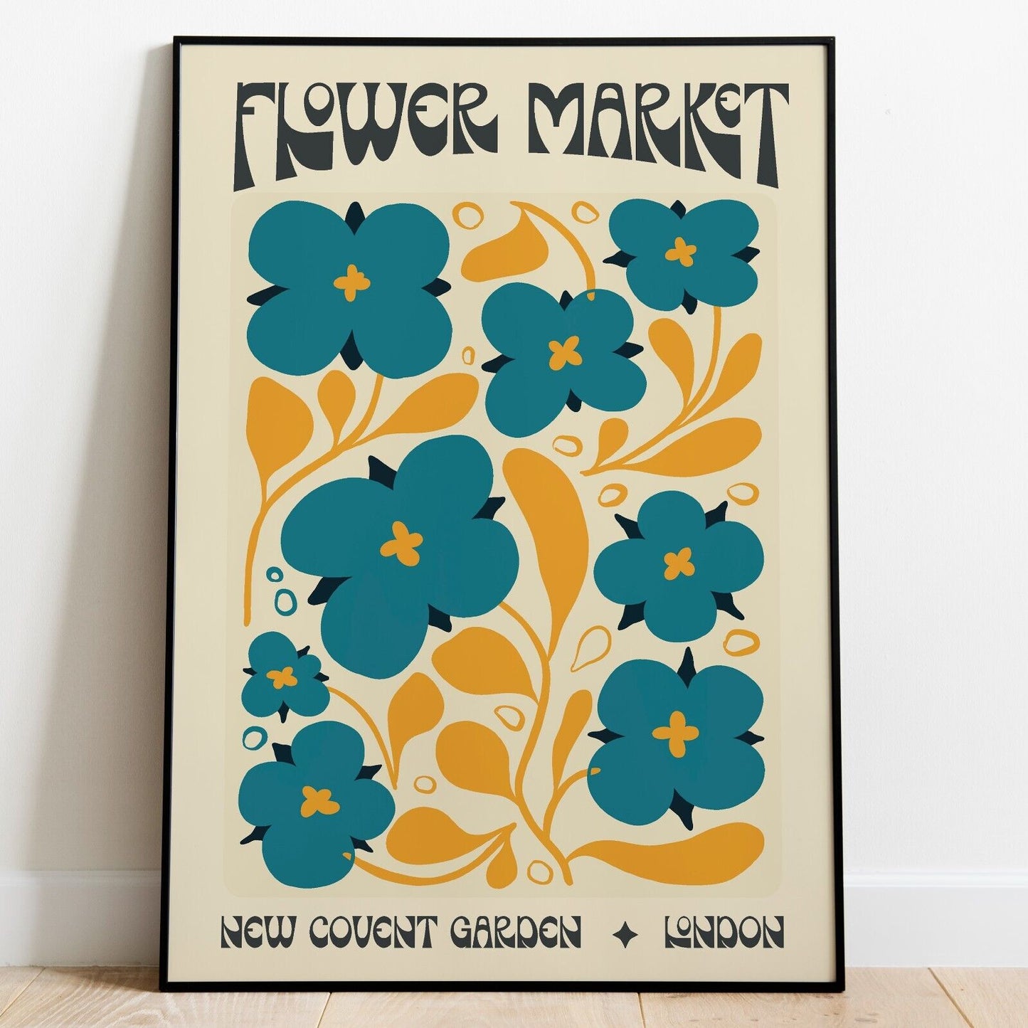 New Covent Garden Flower Market Print, Wall Art Poster, Home Decor