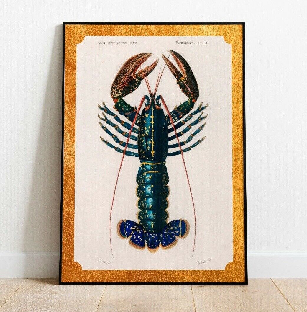 Vintage Lobster Print, Lobster Poster, Vintage Print,