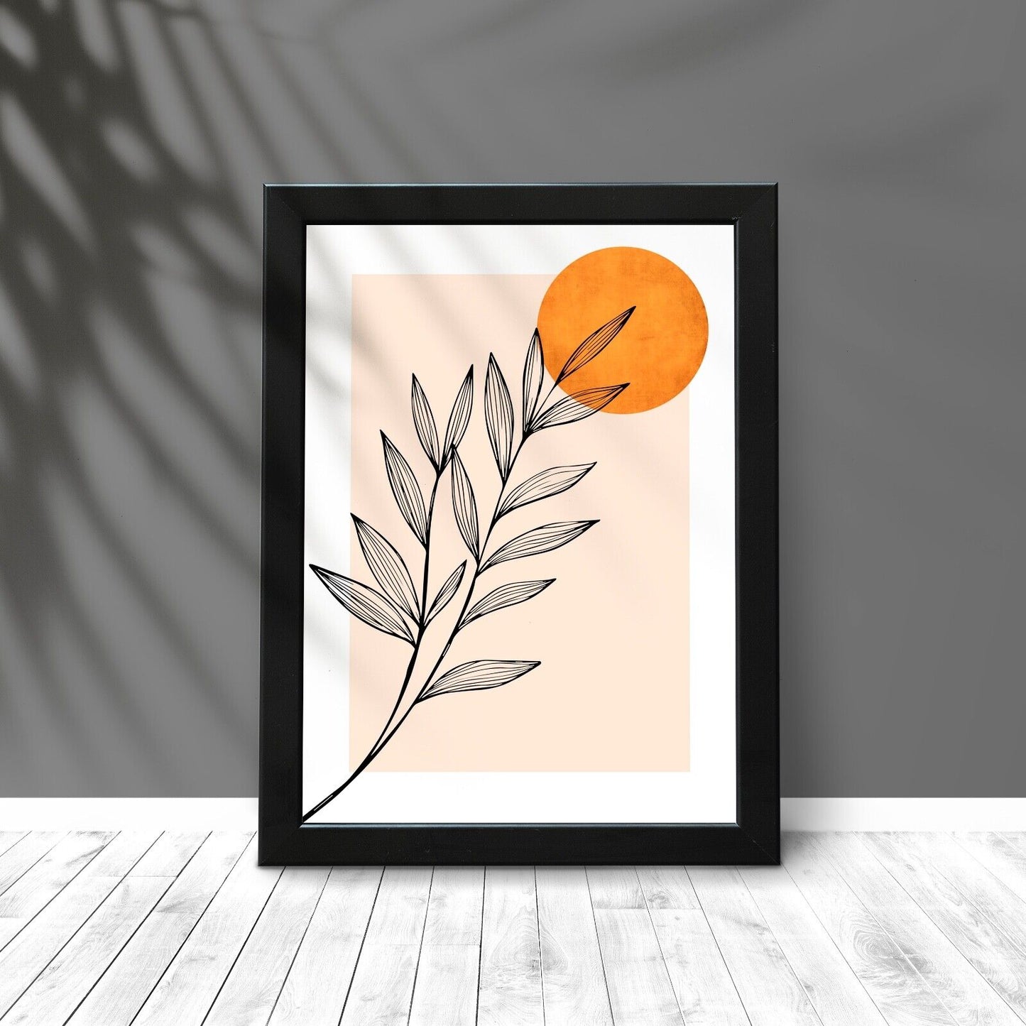 Minimal Leaf Art Print, Wall Art, Home Decor