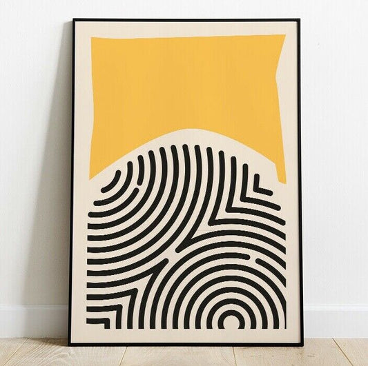 Minimal Shapes Art Print, Pop Art, Wall Art, Framed Prints Available