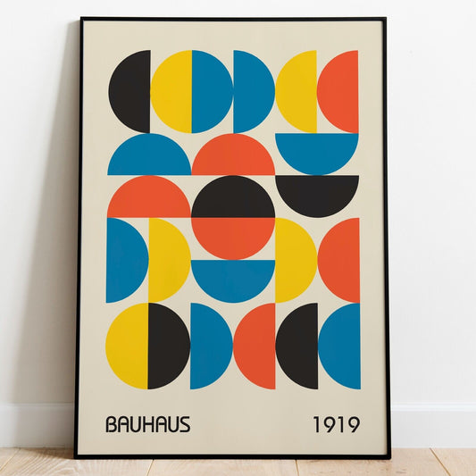 Bauhaus Inspired Art Print, Berlin Print, Retro Print, Geometric Shapes Artwork