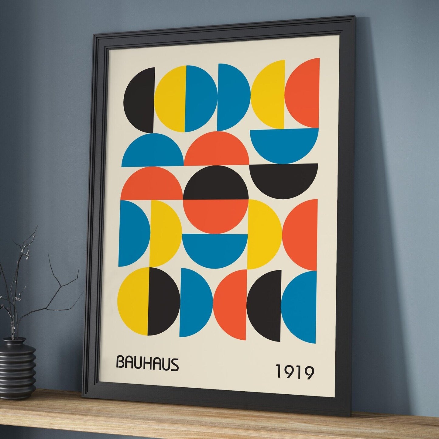 Bauhaus Inspired Art Print, Berlin Print, Retro Print, Geometric Shapes Artwork