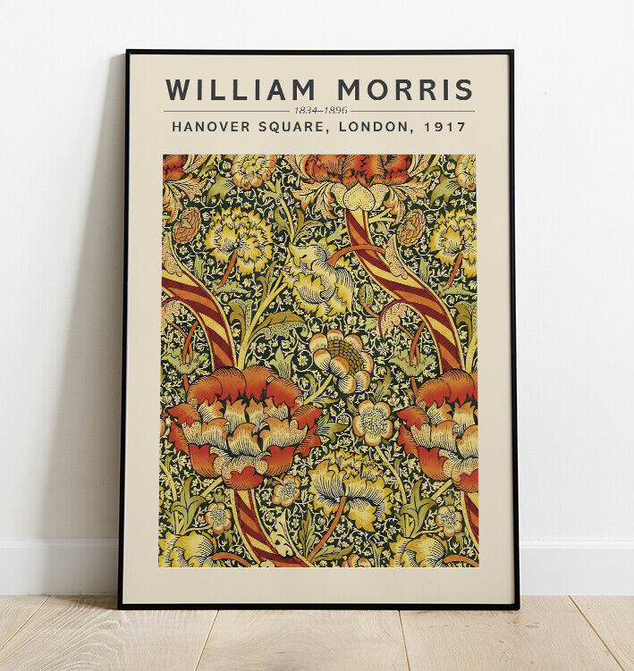 William Morris Fine Art Print, William Morris Exhibition Poster, Art Poster