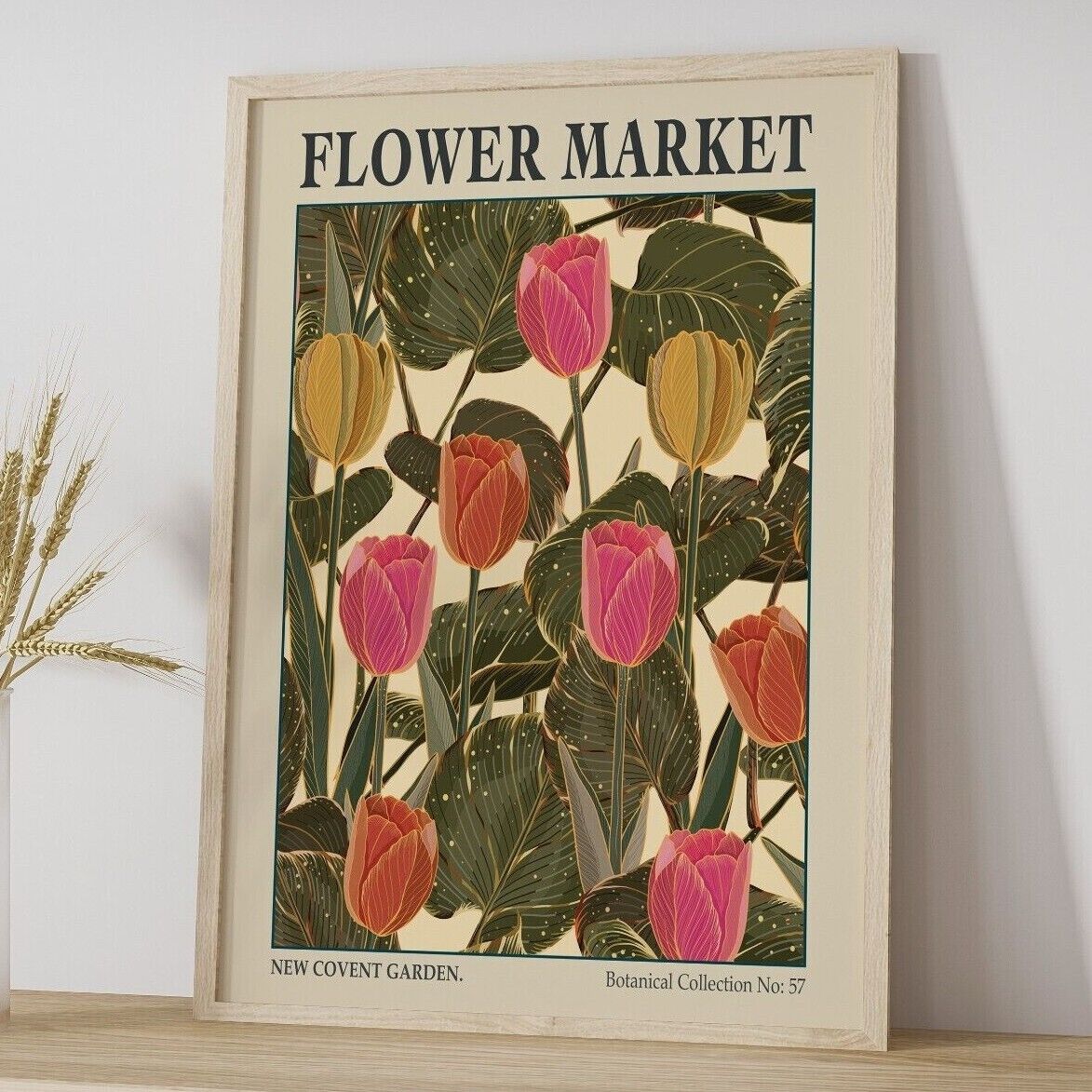 Flower Market Art Print, Covent Garden Flower Market Art Print, London Print