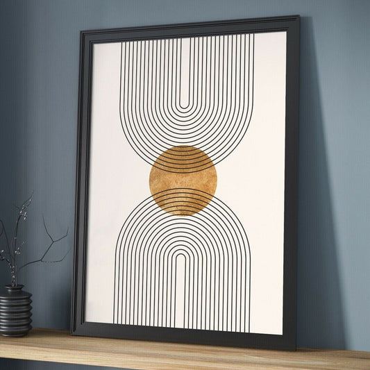 Minimal Shapes Wall Art Print, Boho Art Print, Wall Art, Home Decor