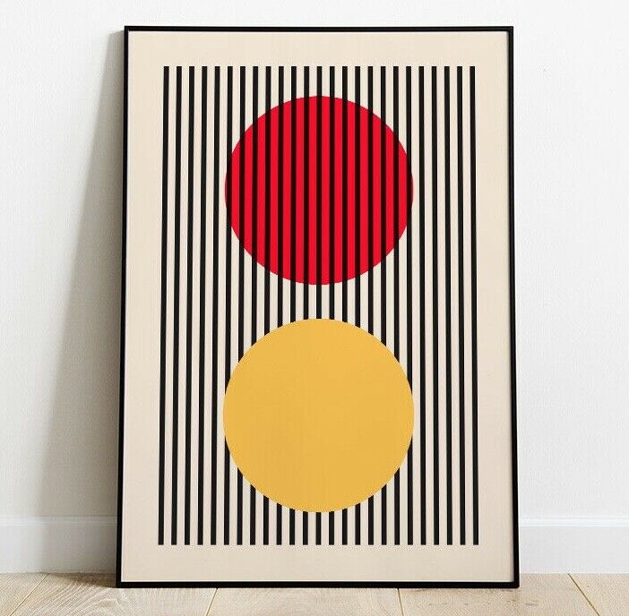 Retro Shapes Art Print, Minimal Art Print, Abstract Print, Contemporary Art