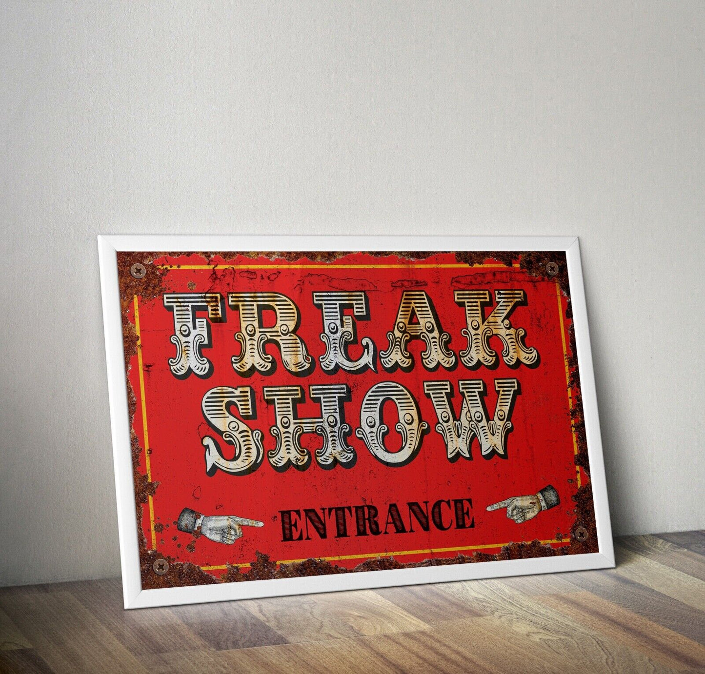 Freak Show Stampa, Vintage Effetto Poster, Muro Arte, Luna Park