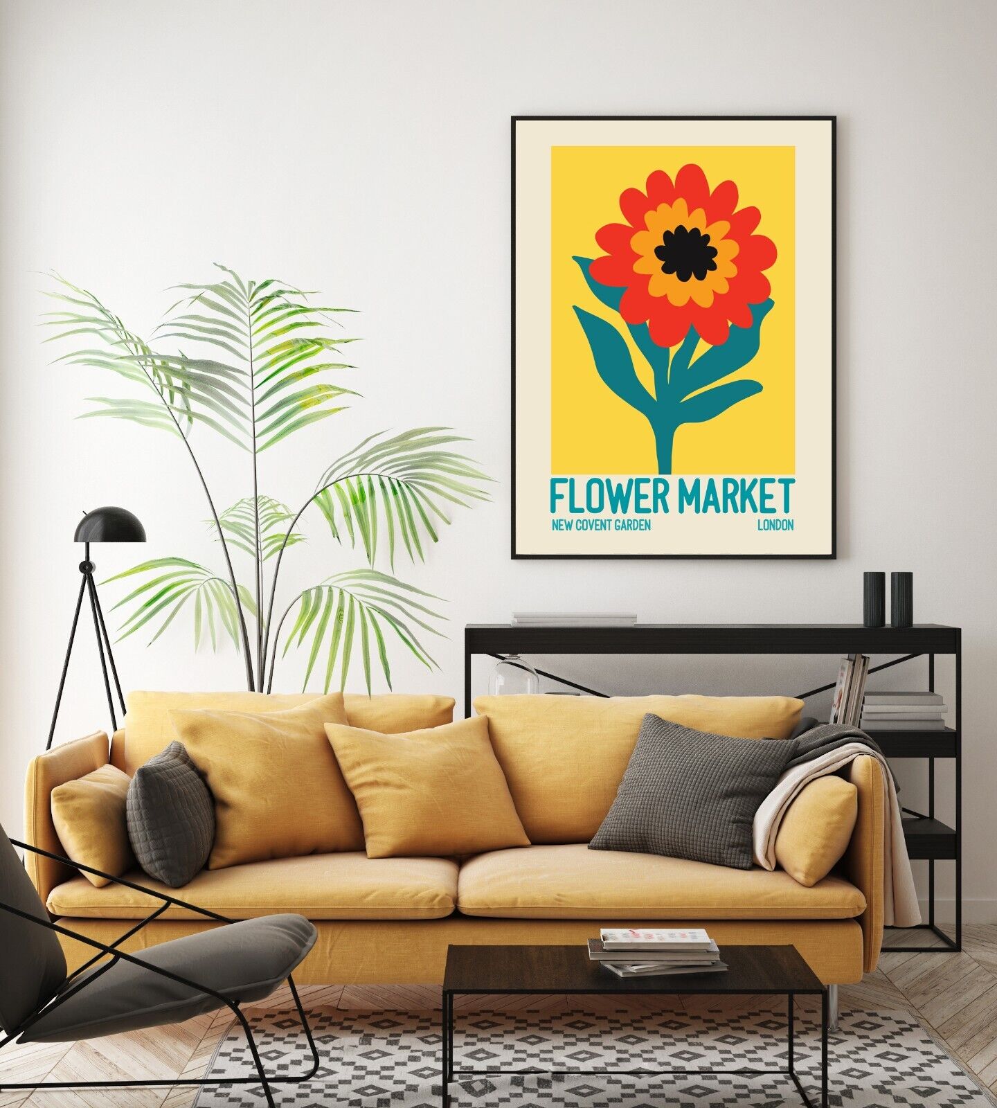 Flower Market Art Print, Covent Garden Art Print, London Flower Print