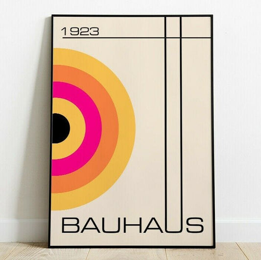 Bauhaus Inspired Art Print, Shapes Art, Wall Art, Abstract Art, Contemporary Art