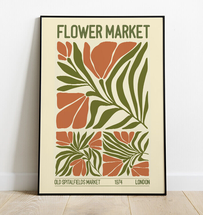 Flower Market Art Print, Old Spitalfields Market, Floral Prints, Flower Shop