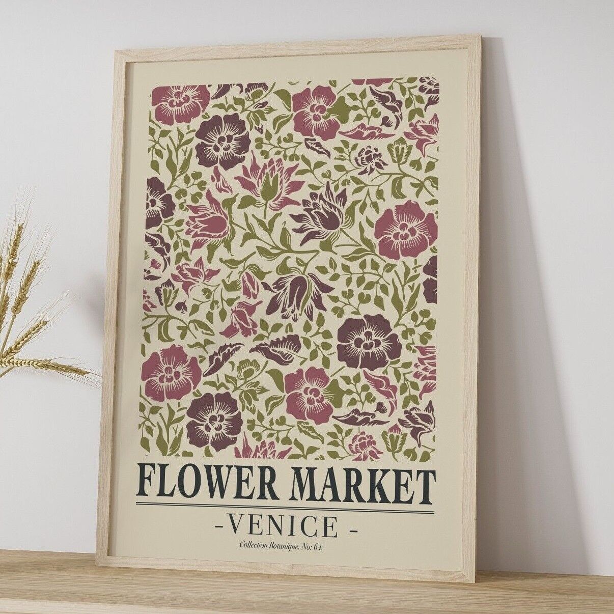 Flower Market Art Print, Venice Flower Market Art Print, Wall Art, Home Decor