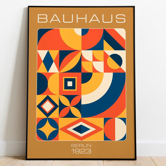 Bauhaus Inspired Art Print, Berlin Print, Retro Print, Geometric Shapes Artwork
